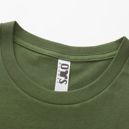Unisex Solid Mosstone Crew Neck