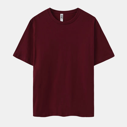 XS-3XL Unisex Solid 6-Pack Crew Neck（Black/Vivid Blue/Rich Wine/Cinnamon Stick/Spruce Green/Stone Blue）