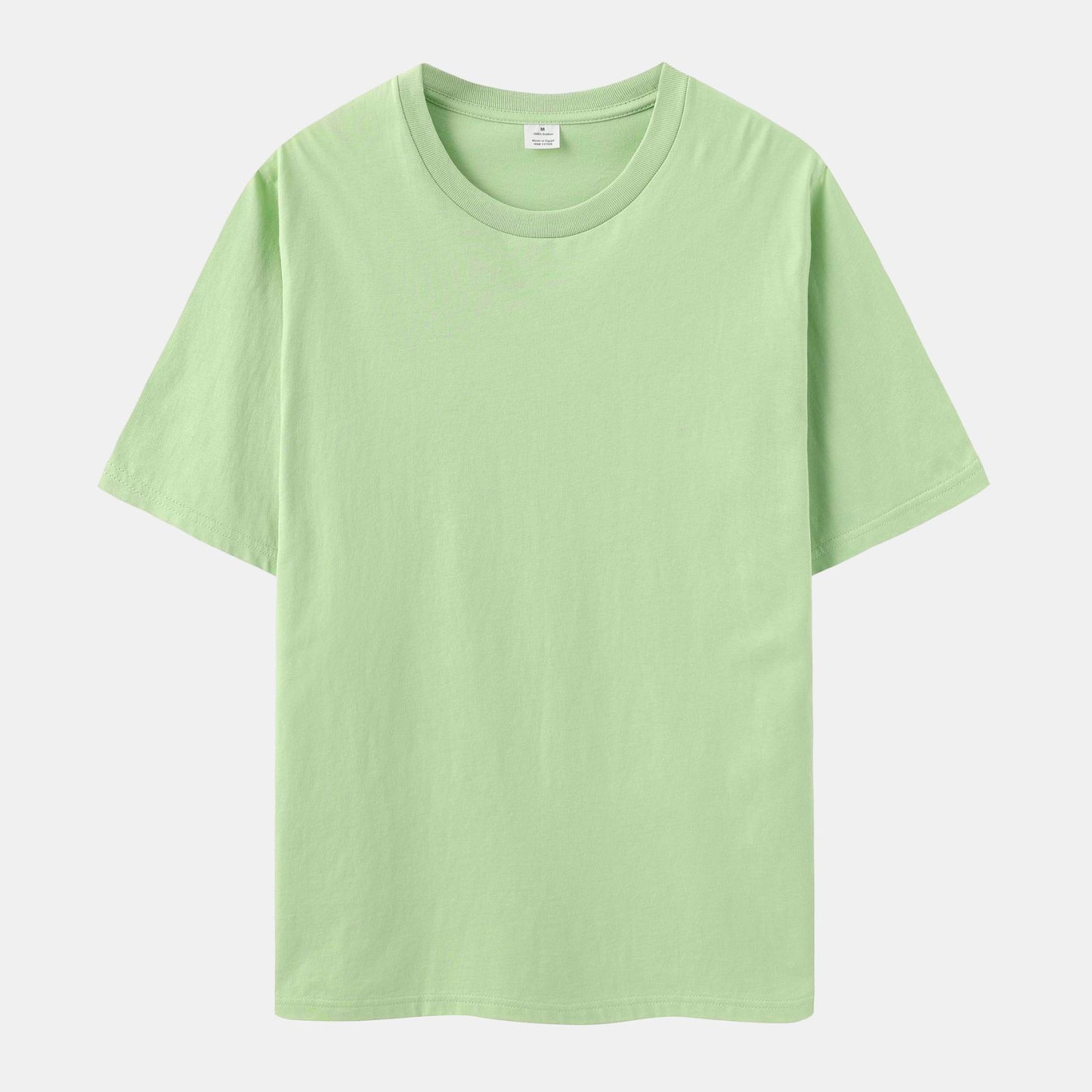 Unisex Solid 6-Pack Crew Neck（Gold Amber/Sage Leaf/Cloud Burst/Soft Violet/White/Sorbet)