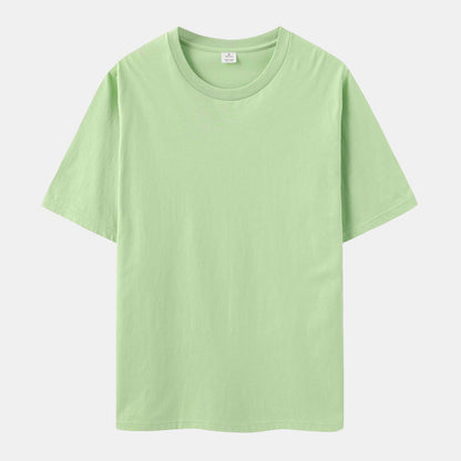 Unisex Solid 6-Pack Crew Neck（Gold Amber/Sage Leaf/Cloud Burst/Soft Violet/White/Sorbet)
