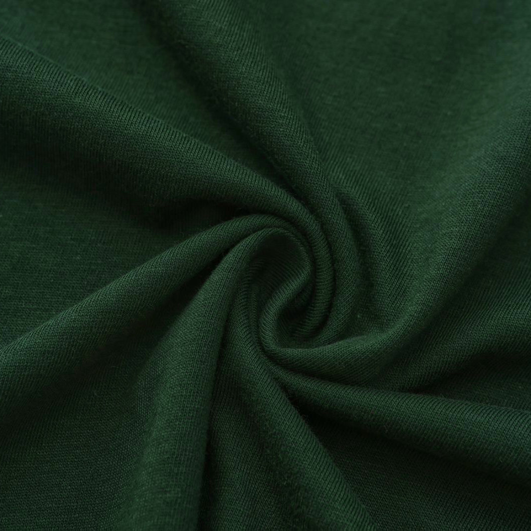 Solid Spruce Green Crew Neck