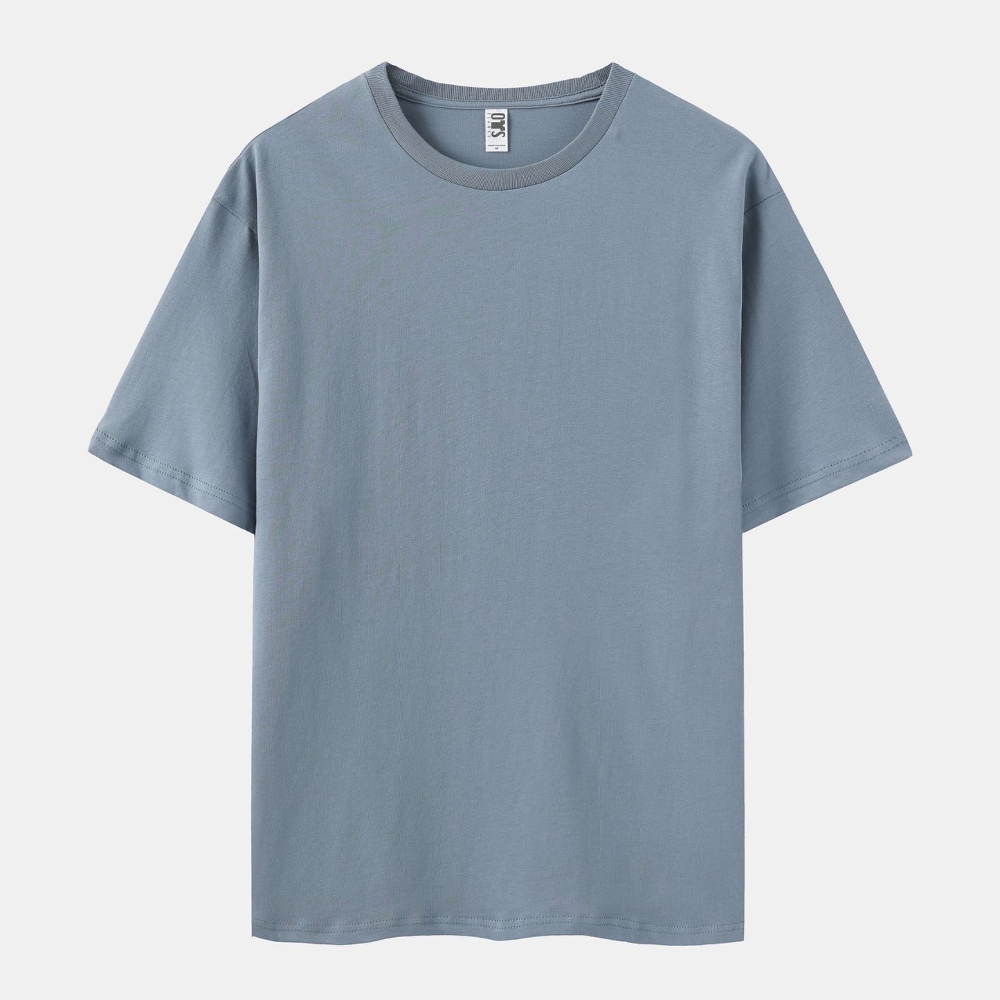 Solid Steel Crew Neck