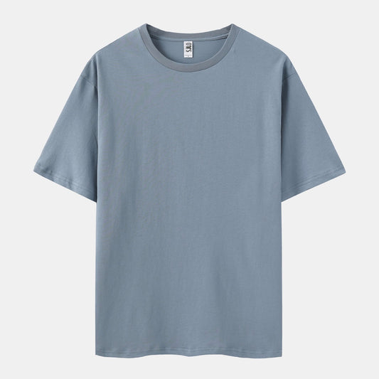 Solid Steel Crew Neck