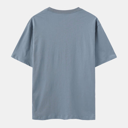 Solid Steel Crew Neck