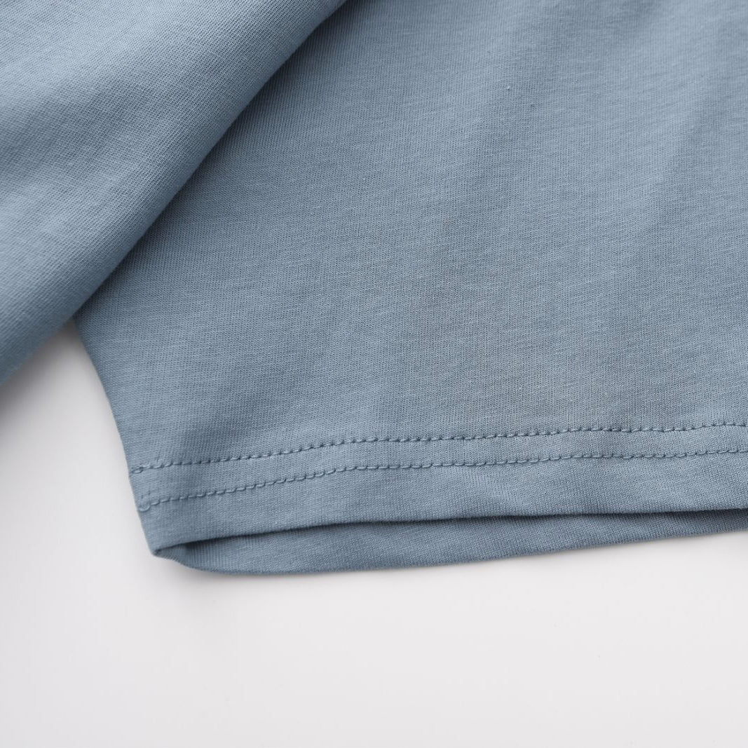 Solid Steel Crew Neck