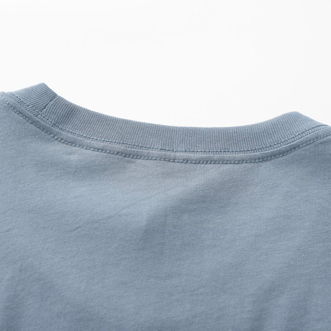 Solid Steel Crew Neck