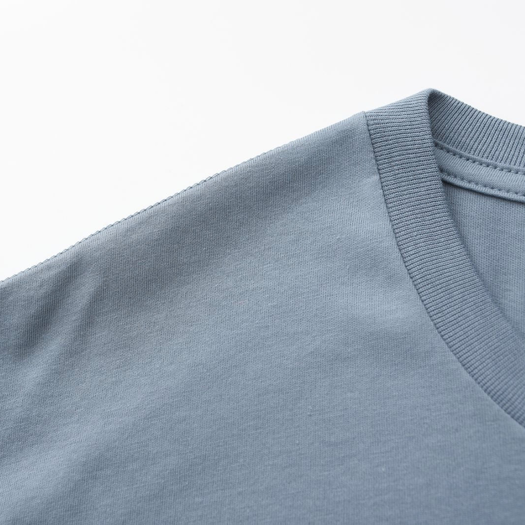 Solid Steel Crew Neck
