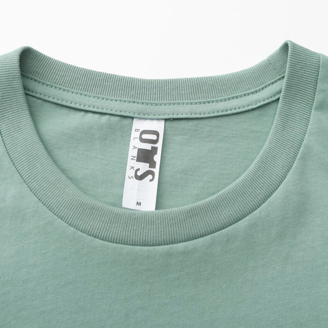 Unisex Solid Stone Blue 3-Pack Crew Neck