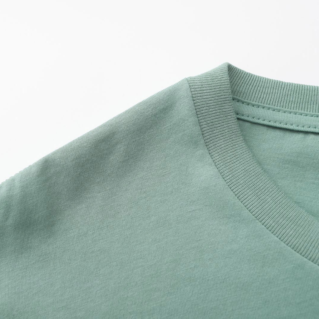 Unisex Solid Stone Blue 3-Pack Crew Neck