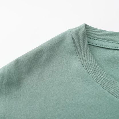 Unisex Solid Stone Blue 3-Pack Crew Neck
