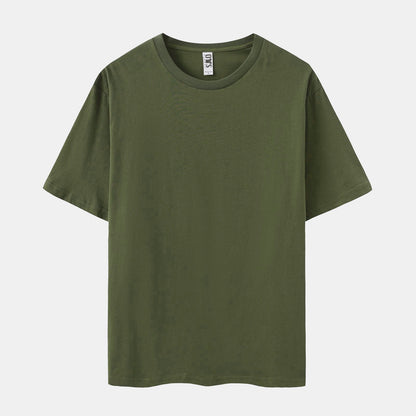 Unisex Solid 6-Pack Crew Neck（Black/Rich Wine/Columbia Navy/Spice/Surplus Green/Chalk)