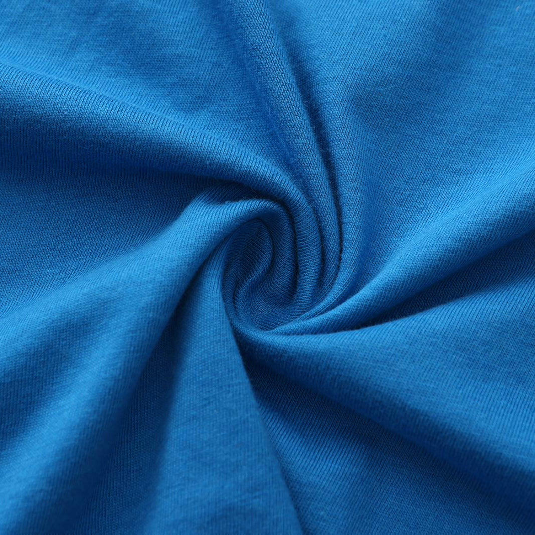 Unisex Solid Turquoise Crew Neck