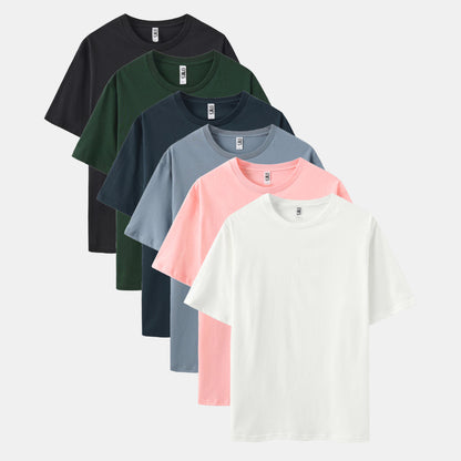 Solid 6-Pack Crew Neck（Black/Spruce Green/Columbia Navy/Steel/Cupid/White）