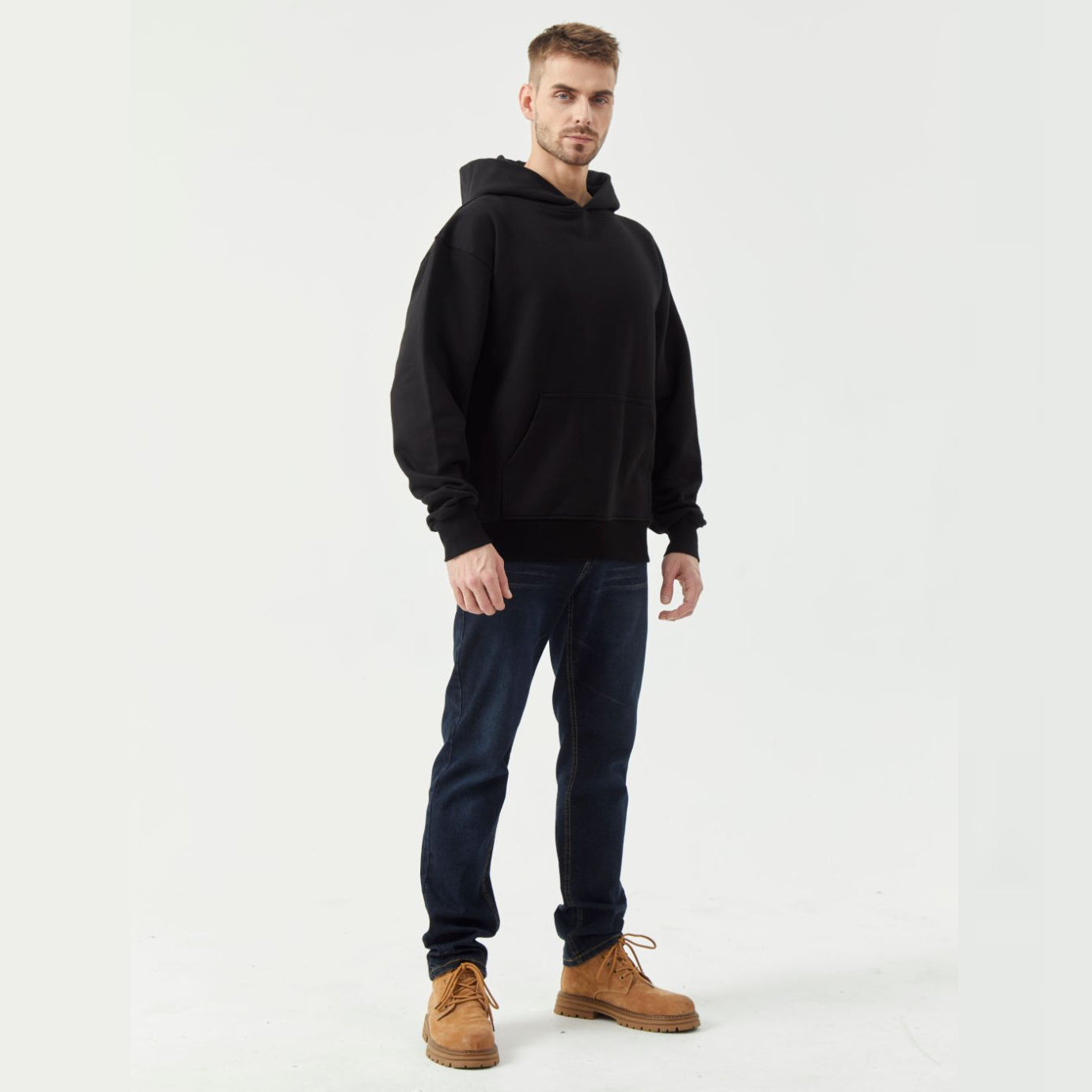 Unisex Winter Warm Heavyweight Oversized Pockets Hoodie XS-2XL