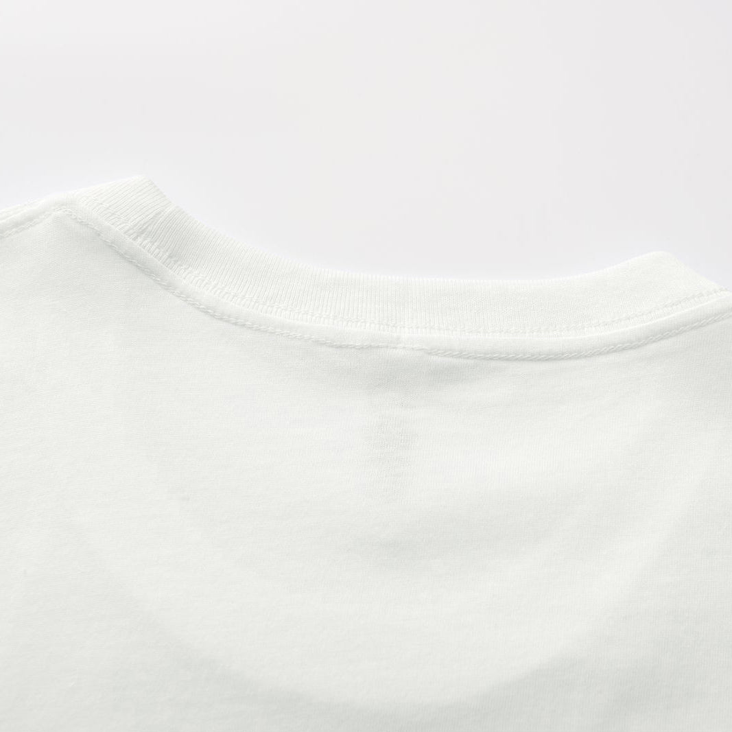 Unisex Solid All White 10-Pack Crew Neck