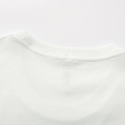 Unisex Solid All White 10-Pack Crew Neck