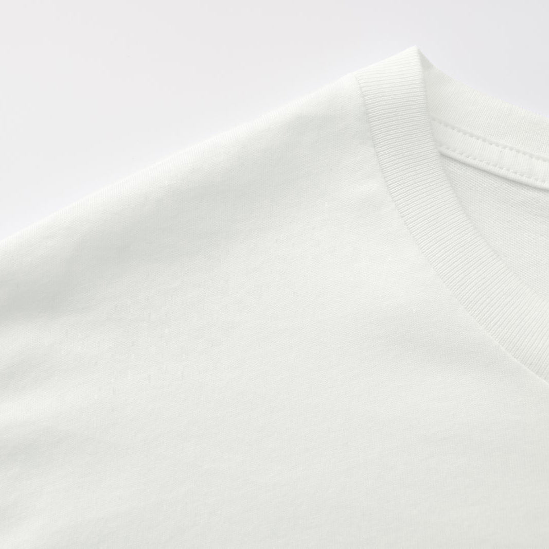 Unisex Solid All White 10-Pack Crew Neck