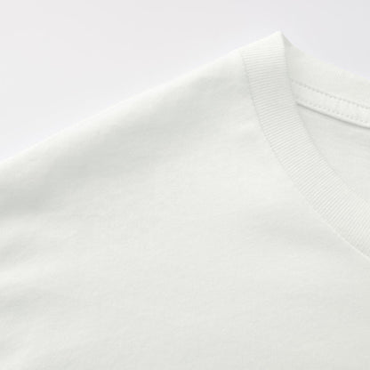 Unisex Solid All White 10-Pack Crew Neck
